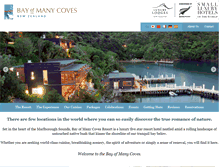 Tablet Screenshot of bayofmanycoves.co.nz
